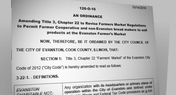 Evanston Considers Changes to Farmers Market Ordinance.
