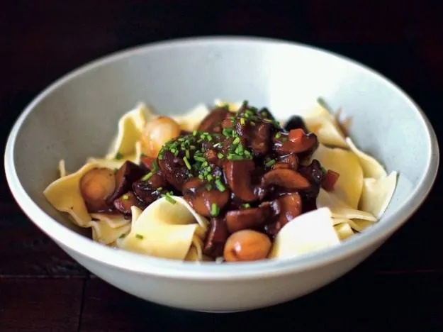 Mushroom Bourguignon