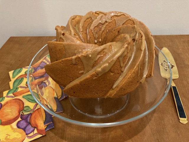 Sweet Potato Cake with Brown Sugar Glaze